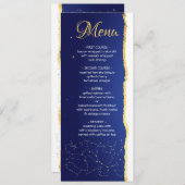 天空〔占星術の〕十二宮図スター結婚サインのメニューカード メニュー (正面/裏面)