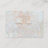 天空〔占星術の〕十二宮図ムーンブルー金ゴールド結婚ズ詳細 エンクロージャーカード (裏面)