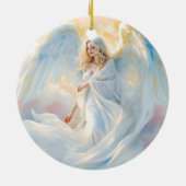 天空 – 天使の平和と光 セラミックオーナメント (裏面)