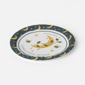 天空(昆虫)マルハナバチムーンハニーベビーシャワー ペーパープレート (アングル)