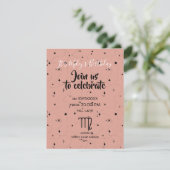 天空《星座》乙女座バラ黒星の誕生日招待状 (スタンド正面)