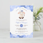 天空《星座》乙女座星占いサイン赤ちゃんシャワー 招待状 (スタンド正面)