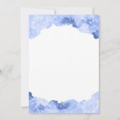 天空《星座》乙女座星占いサイン赤ちゃんシャワー 招待状 (裏面)