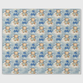 天空Oh男の赤ちゃん赤ちゃんシャワー ラッピングペーパー (フラット)