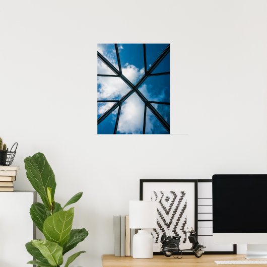 天窓と雲 ポスター (ホームオフィス)