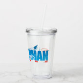 天窓の男すごいのシルエット アクリルタンブラー (裏面)