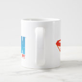 天窓の男すごいのシルエット ジャンボコーヒーマグカップ (裏面)