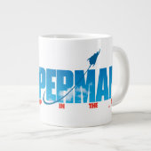 天窓の男すごいのシルエット ジャンボコーヒーマグカップ (正面右)