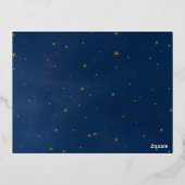 天箔スターメイド・オブ・オーナー(花嫁付き添い人)提案カード 箔招待状ポストカード (裏面)