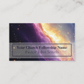 天紫教会の牧師の名刺 名刺 (正面)