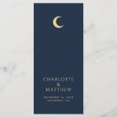 天結婚の月ダークブルーゴールデン メニュー (裏面)