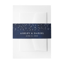 天結婚の水彩青空の星 招待状ベリーバンド