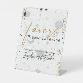 天結婚式の引き出物台座標識 台座サイン