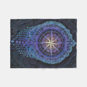 天羅針盤曼荼羅 フリースブランケット (正面(横))