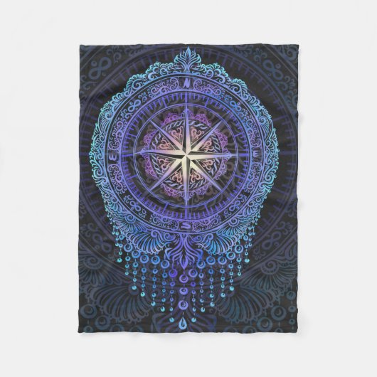 天羅針盤曼荼羅 フリースブランケット (正面)