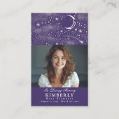 天葬記念祈りの言葉写真カード 名刺 (正面)