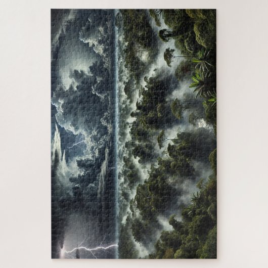 "天蓋の上に雷" – ジグソーパズル (縦)