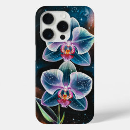 天蘭銀河系星座花 iPhone 15 PROケース