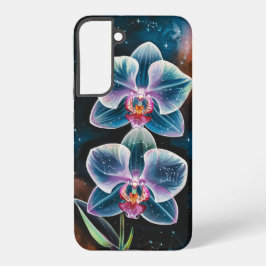 天蘭銀河系星座花 SAMSUNG GALAXY S22+ケース