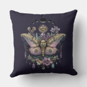 天蛾ムーンフェイズ装飾用クッション クッション (裏面)