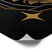 天蜂のポスター – ゴシック植物昆虫芸術 ポスター (角)