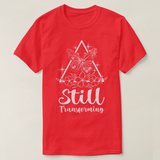 天蝶の変換銀河系ラインアート Tシャツ (デザイン正面)