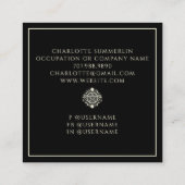 天衛星ブラック スクエア名刺 (裏面)