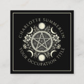 天衛星ブラック スクエア名刺 (正面)