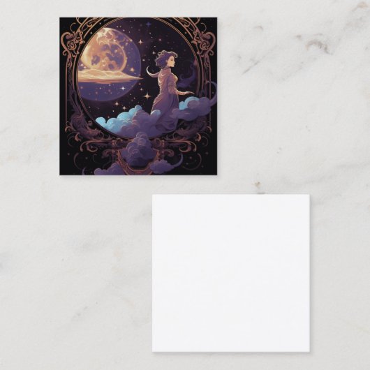 天衛星魔法宇宙背景 スクエア名刺 (正面/裏面)