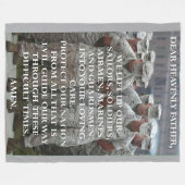 天親愛の父 フリースブランケット (正面(横))