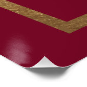 天赤金ゴールド太陽ムーンスターカード&ギフト ポスター (コーナー)