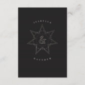 天連結婚詳細カード（シルバー） エンクロージャーカード (裏面)