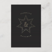 天連結婚詳細カード(金ゴールド) エンクロージャーカード (裏面)