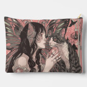 天邪妖精と猫ピーチアールデコパーソナル アクセサリーポーチ (裏面)