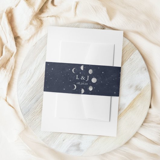 天銀の月の位相結婚のベリーバンド 招待状ベリーバンド