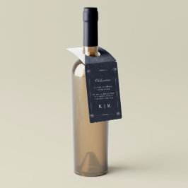 天銀月の結婚ボトルハンガーラベル ボトルネックタグ