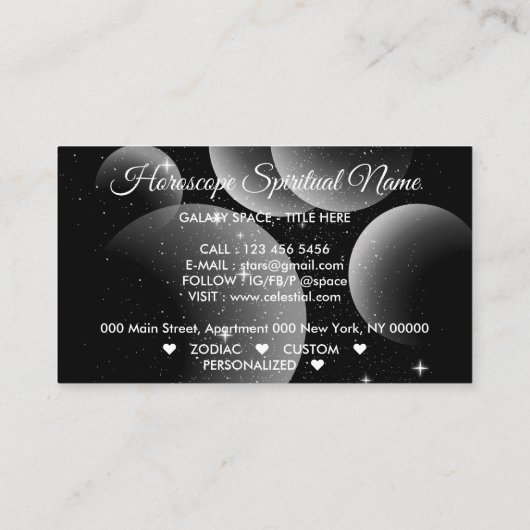 天銀河クラスター 名刺 (裏面)