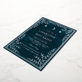 天銀箔ゴシック結婚式招待状wi 箔招待状 (回転した状態)