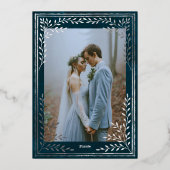 天銀箔ゴシック結婚式招待状wi 箔招待状 (裏面)