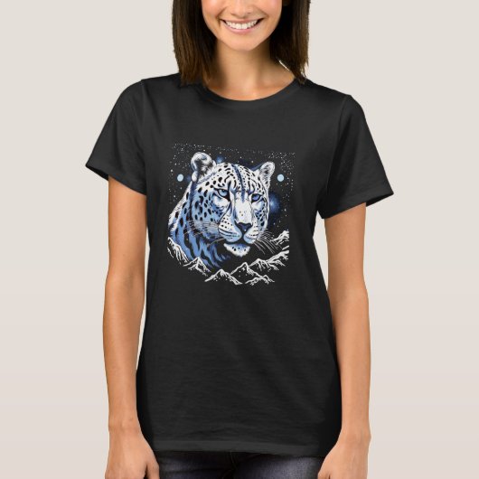 天雪ヒョウのセンチネル Tシャツ (正面)