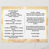 天雲光の教会の公報 チラシ (裏面)