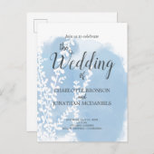 天青植物水彩洗結婚液 ポストカード (正面/裏面)