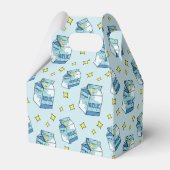 天青牛乳カートン柄パーティー フェイバーボックス (裏面サイド)