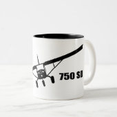天頂750の極度の義務のコーヒー・マグ ツートーンマグカップ (正面右)