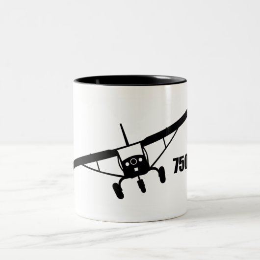 天頂750の極度の義務のコーヒー・マグ ツートーンマグカップ (中央)