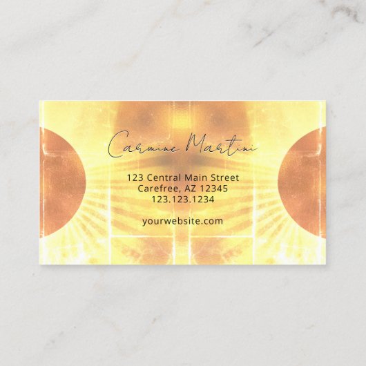 天食絞り染め 名刺 (裏面)