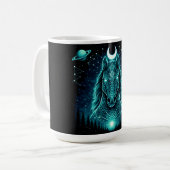 天馬 - 宇宙の自由 ワイルドライフ ギャラクシー コーヒーマグカップ (正面左)
