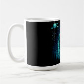 天馬 - 宇宙の自由 ワイルドライフ ギャラクシー コーヒーマグカップ (左)