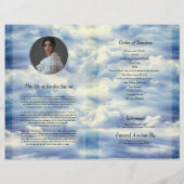 天鳩の葬儀プログラムテンプレート (裏面)