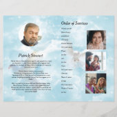 天鳩の葬儀プログラムテンプレート (裏面)